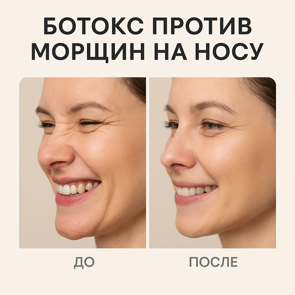 Ботокс против морщин на носу: как убрать «кроличьи» складки и сохранить гармонию лица
