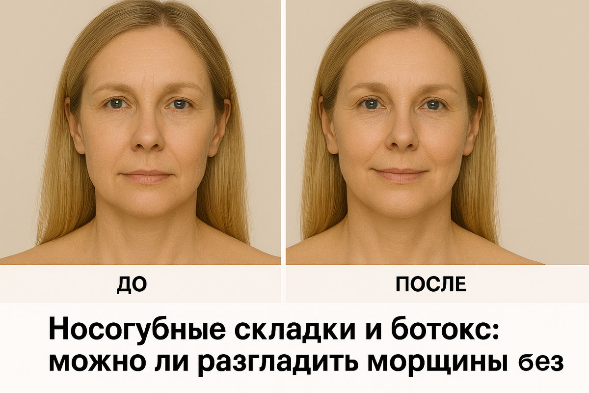 Носогубные складки и ботокс: можно ли разгладить морщины без филлеров