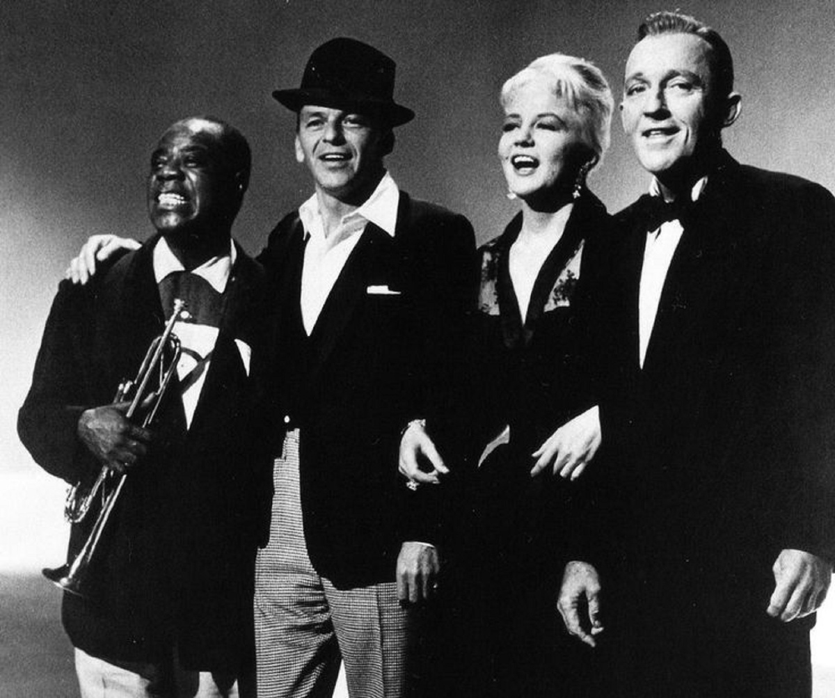 Louis Armstrong, Frank Sinatra, Peggy Lee and Bing Crosby