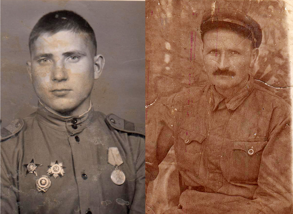 Андрей и Савелий (справа) Кудиёвы прошли всю войну с первого до последнего дня.