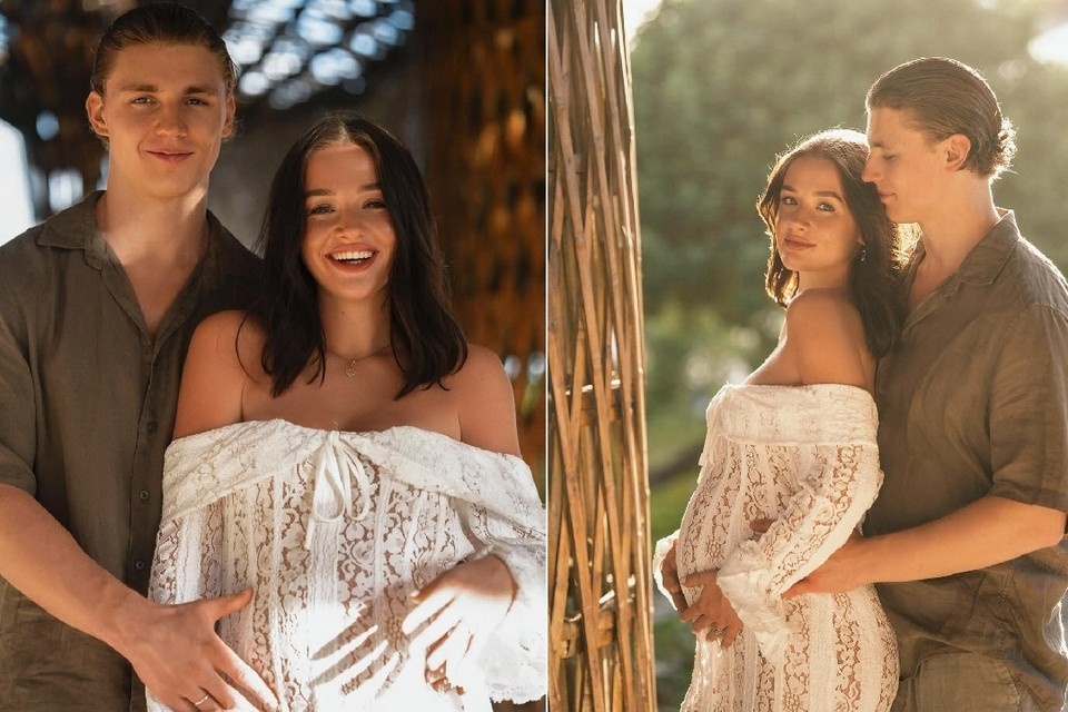    Белорусский хоккеист Колячонок стал отцом. Фото: соцсети Владислава Колячонка.