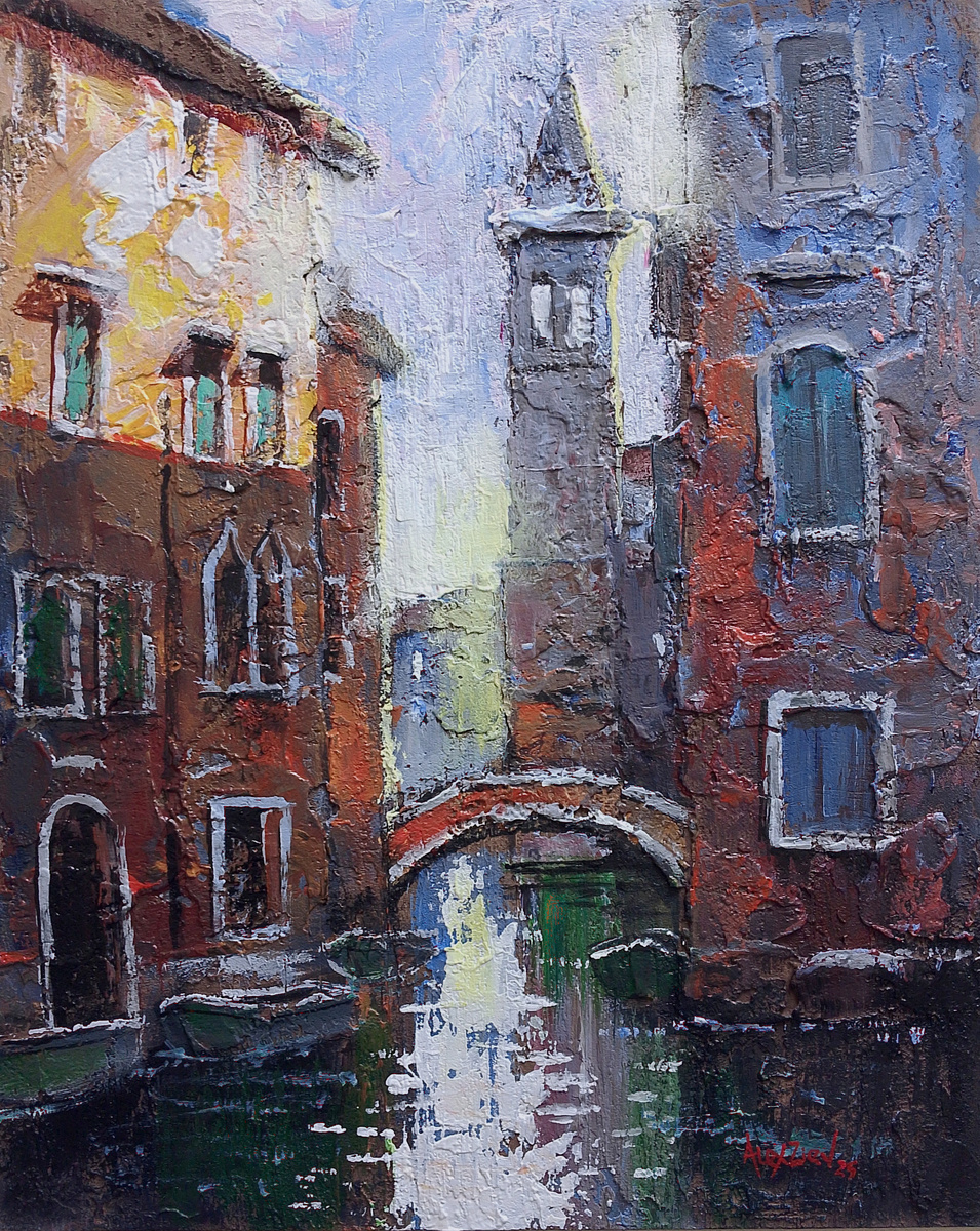 "Рельефы времени" 40х50 см Оргалит, акрил. Художник Александр Жиляев