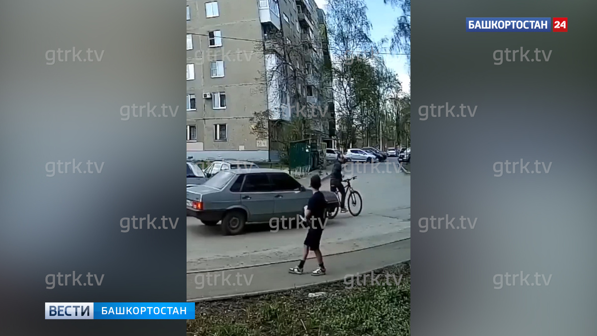    Конфликт велосипедиста и водителя ВАЗа в Уфе сняли на видео