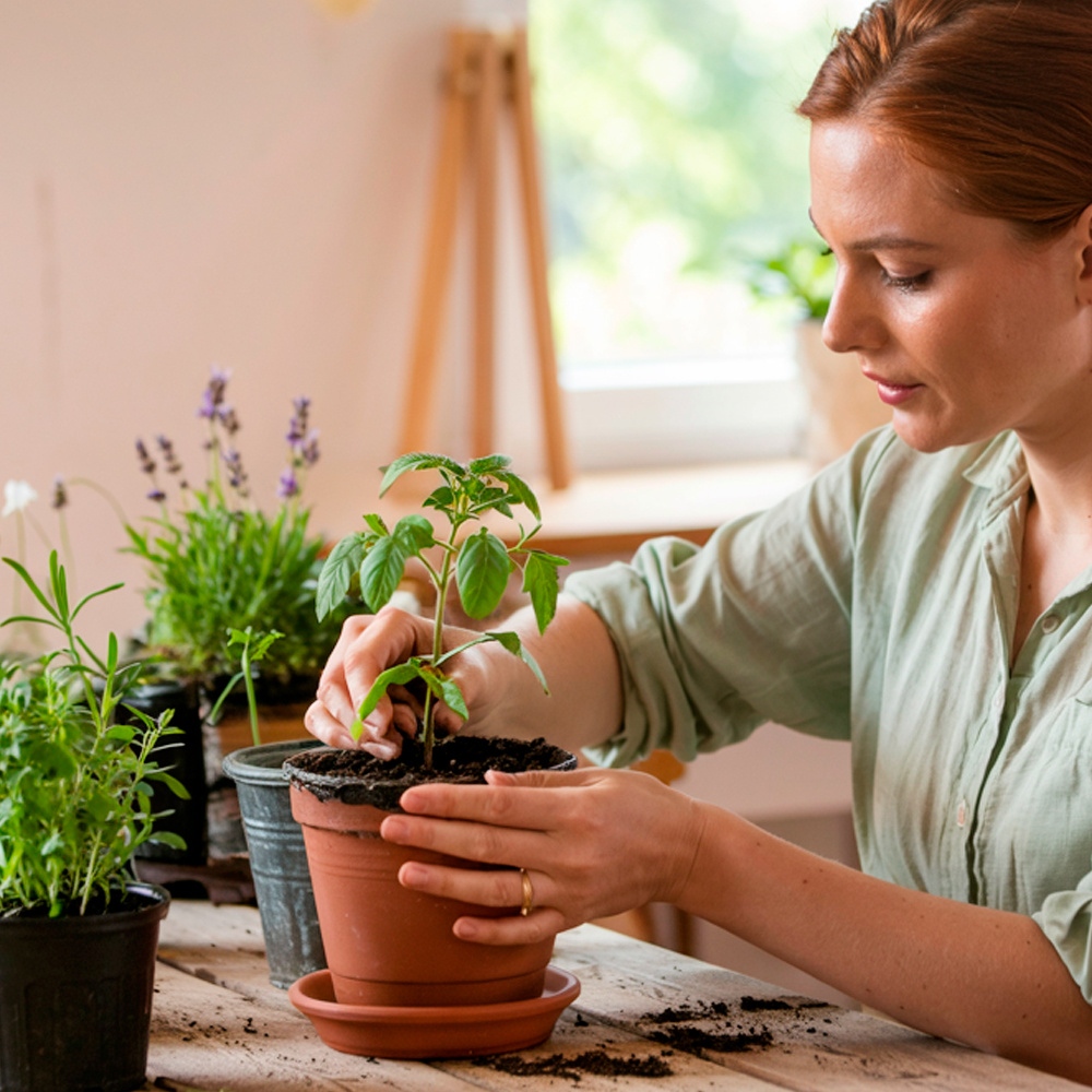 Пересадка горшечных растений