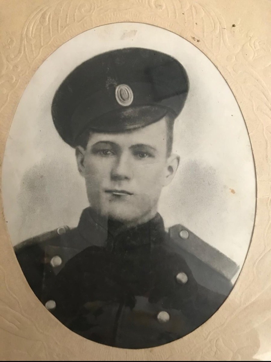 Мой дед Мартынов Пантелей Михайлович в начале Первой Мировой войны.