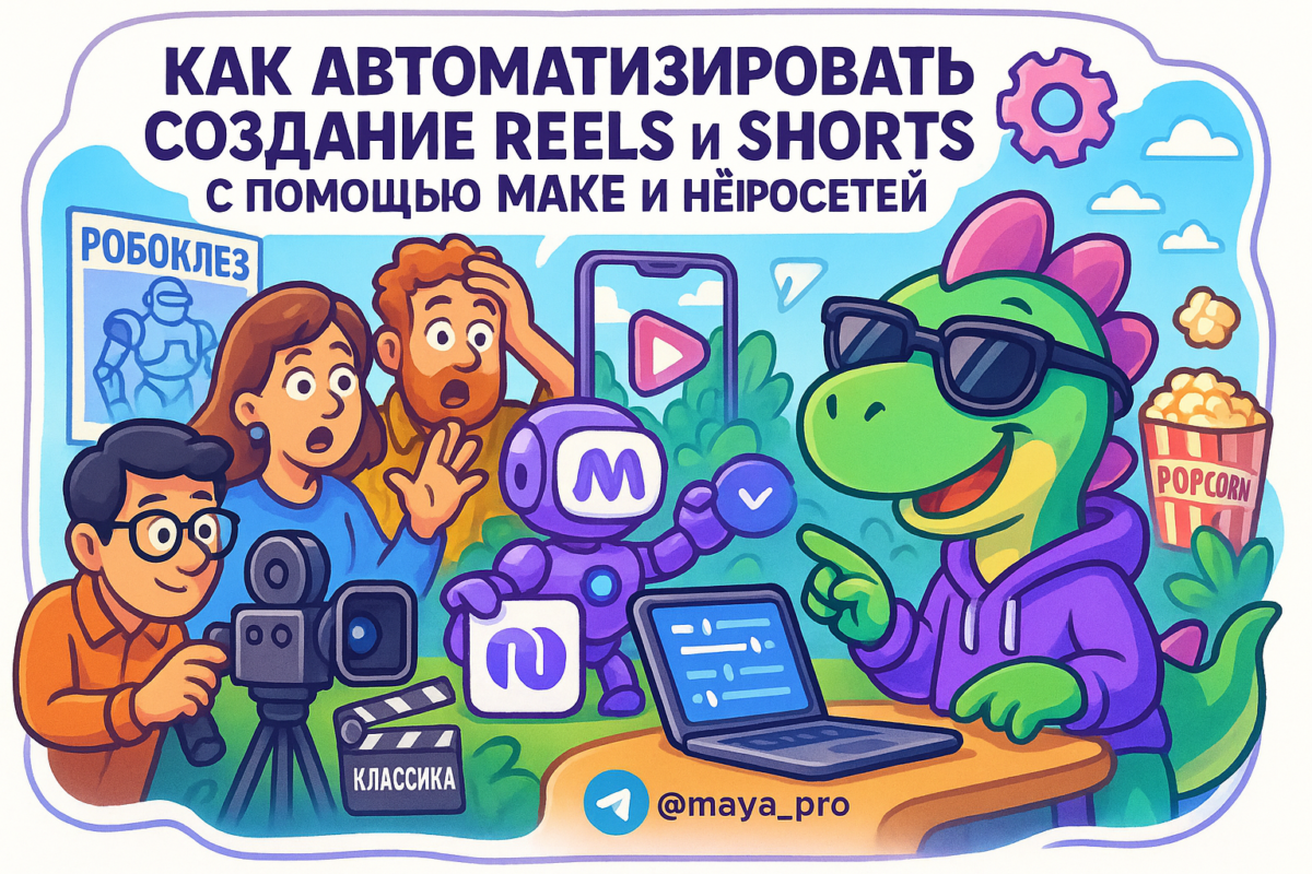    Как автоматизировать создание вирусных Reels и Shorts за считанные минуты с Make.com и нейросетями Артур Хорошев