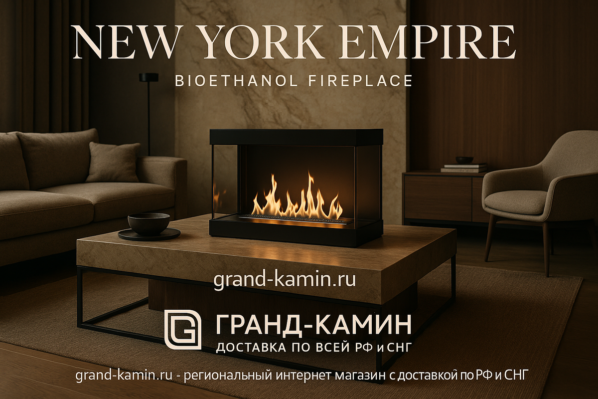    Как биокамин New York Empire превратит ваш дом в уютное пространство мечты? Kamin
