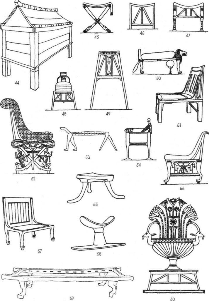 Мебель Древнего Египта. Источник: libq.ru
