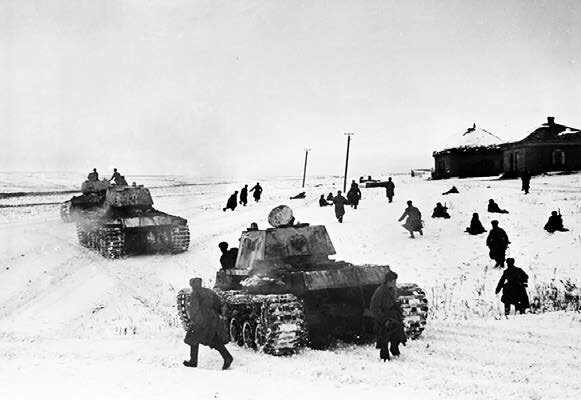 Контратака советских войск в районе реки Мышкова