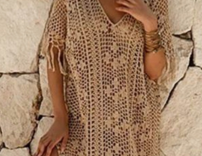 Море + пляж = пляжная туника. Идеи для вдохновения и вязания 🧶
