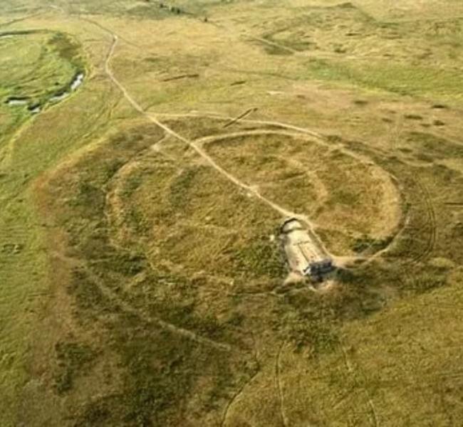 [ФОТО: Загадочный вид на Аркаим с высоты птичьего полета ]