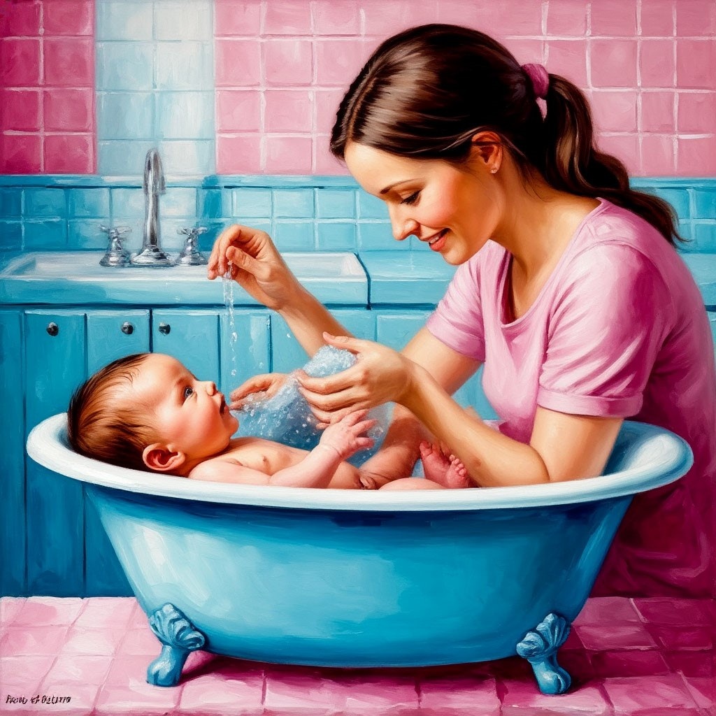 Первое купание малыша