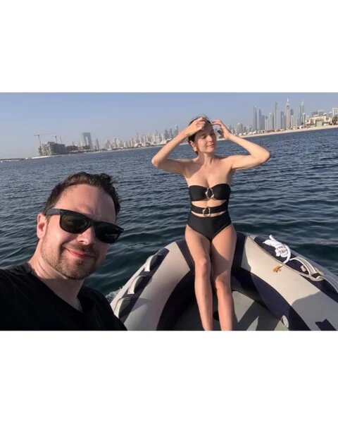    Алексей Чадов с женой. Фото: ТВЦ