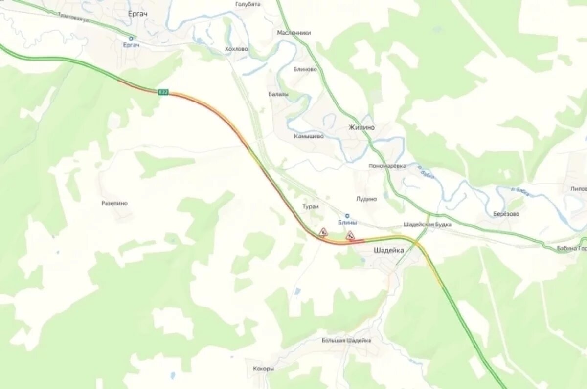    Жители Прикамья застряли в 6-километровой пробке из-за ремонта на трассе