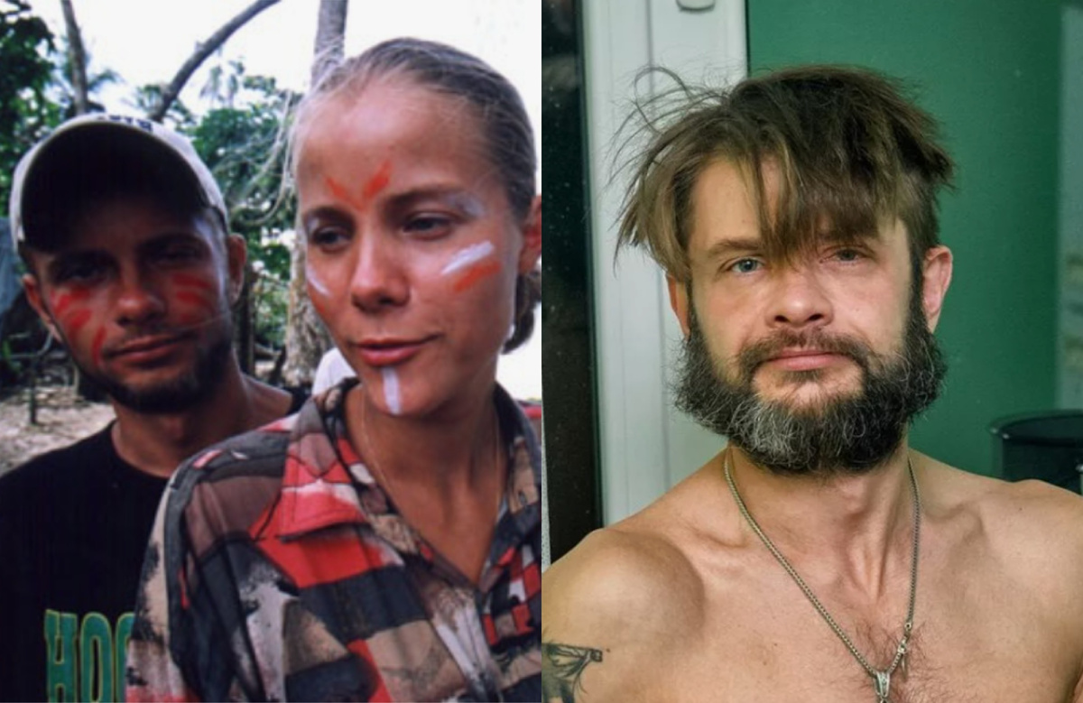 на фото слева Сергей Сакин с Анной Модестовой на шоу, справа - в последние годы жизни 