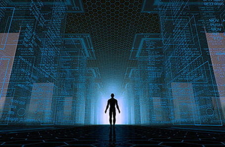 Из фильма "Матрица" (цвет изменён).