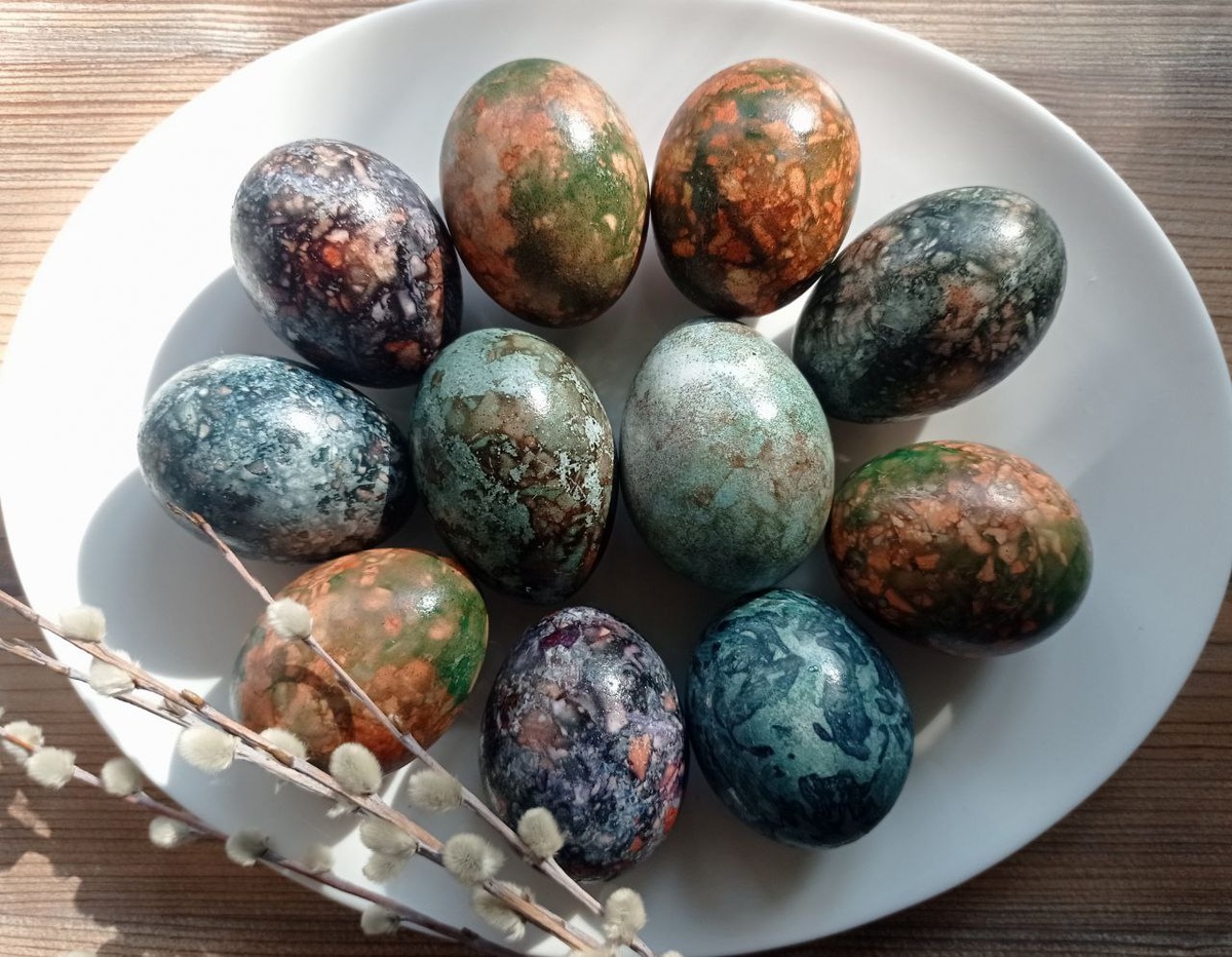 Мои самоцветные пасхальные яйца 2025.