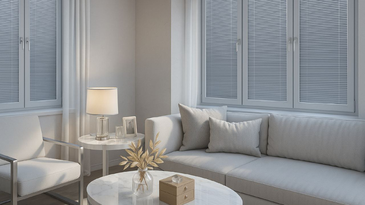 С встроенными жалюзи шторы не нужны — больше никакой стирки, отпаривания и развешивания штор под потолком