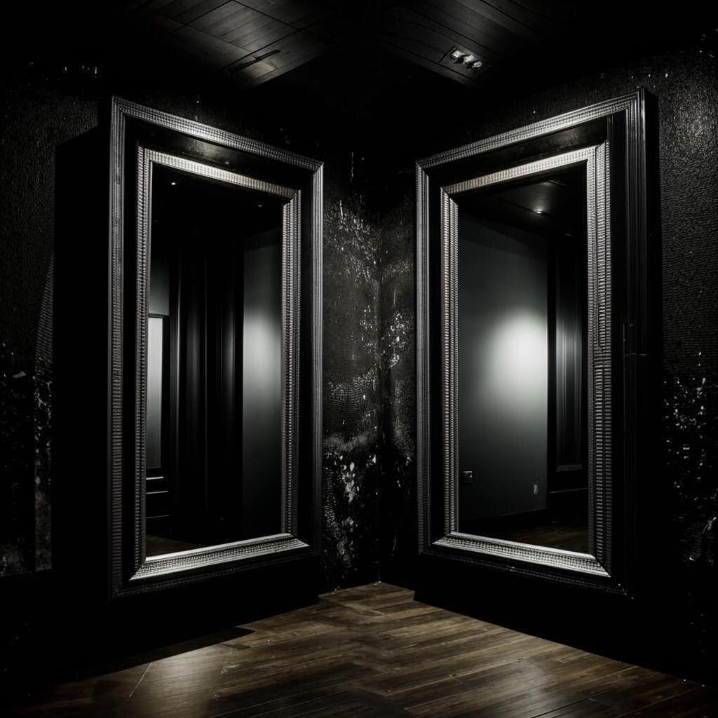 Второе зеркало нашлось в антикварной лавке на окраине города — почти точная копия первого, только с черной, а не серебряной рамкой.