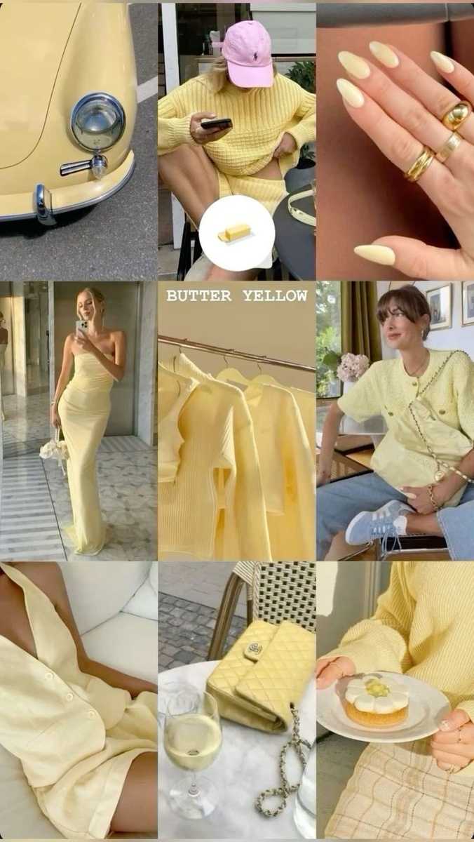 Оттенок жёлтого "сливочное масло"