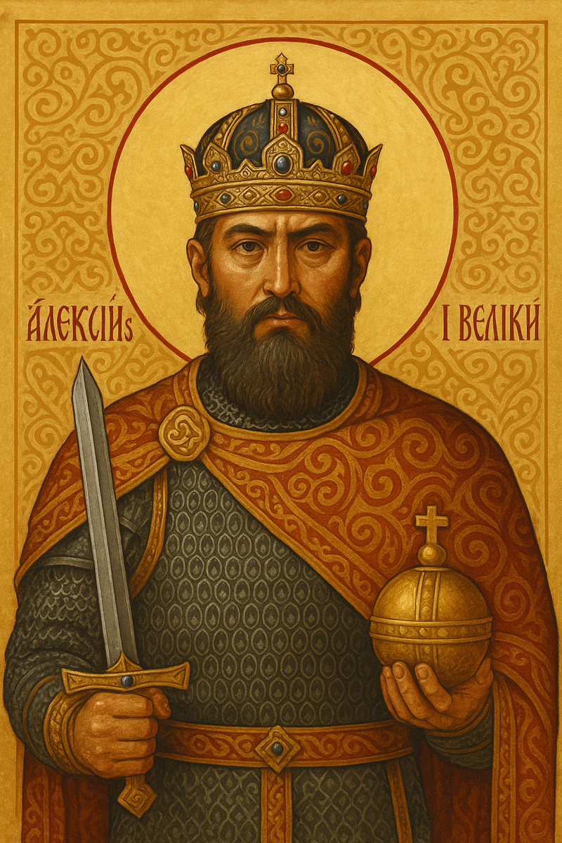 Пример иконы с Алексеем Великим