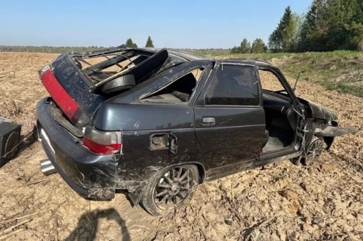    Пассажир ВАЗа погиб при опрокидывании машины в Выгоничском районе Брянщины