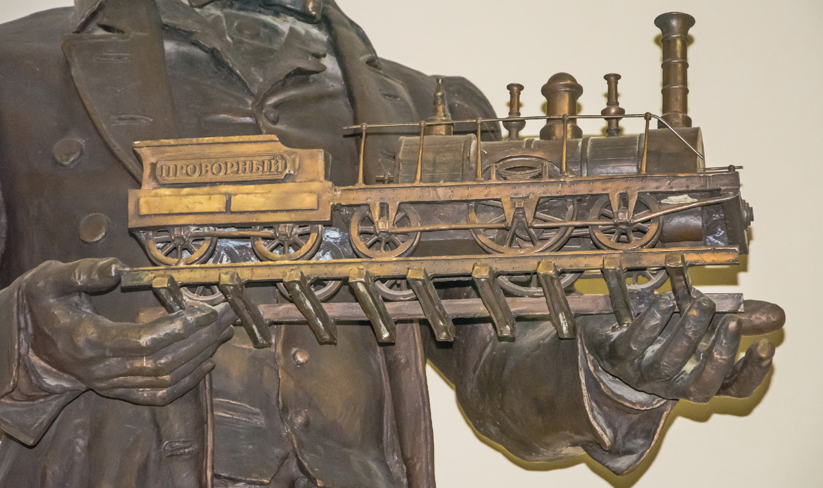 Первый паровоз "Проворный"