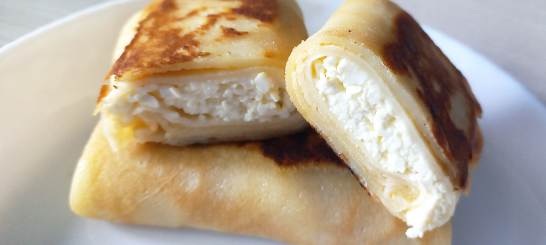 Рецепт блинов с творогом