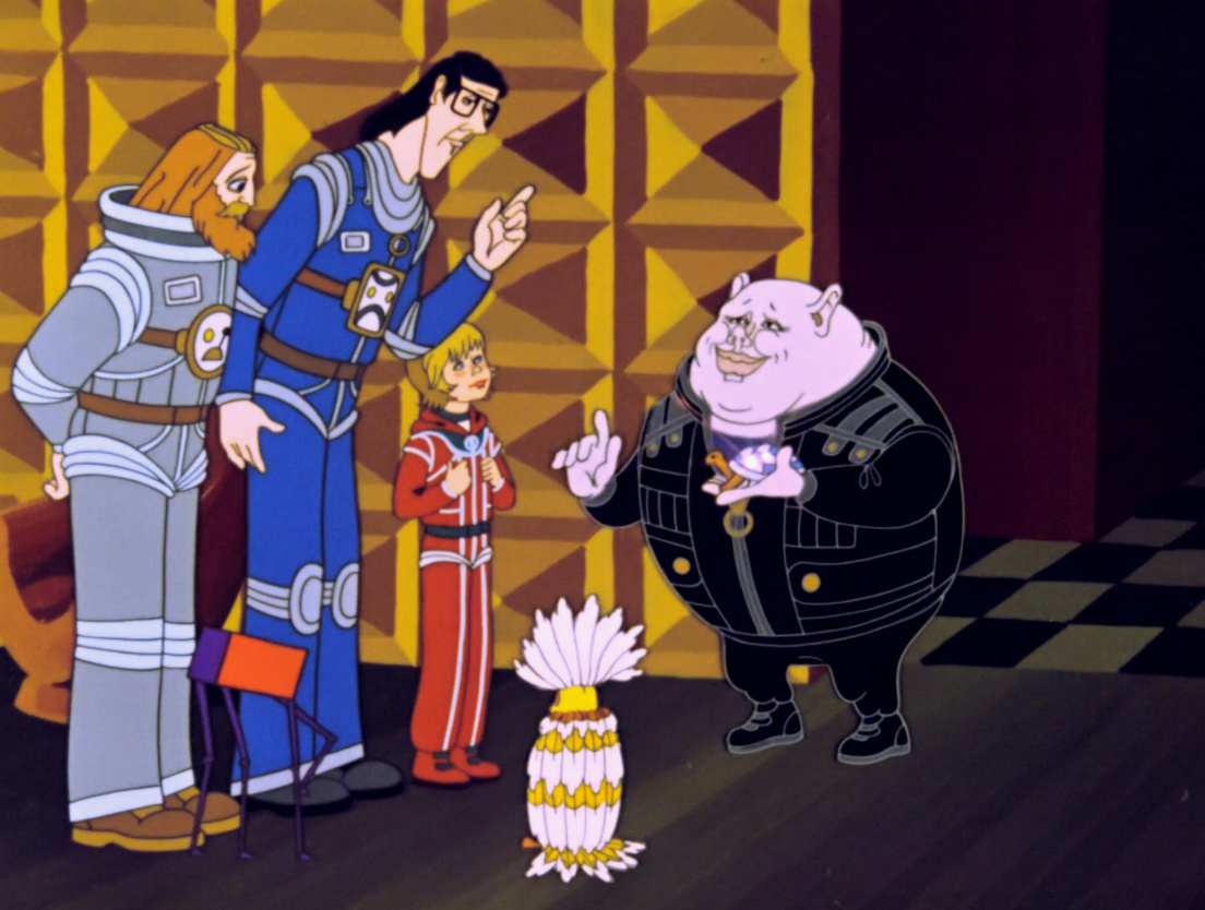 Кадр из мультфильма "Тайна третьй планеты" (1981)