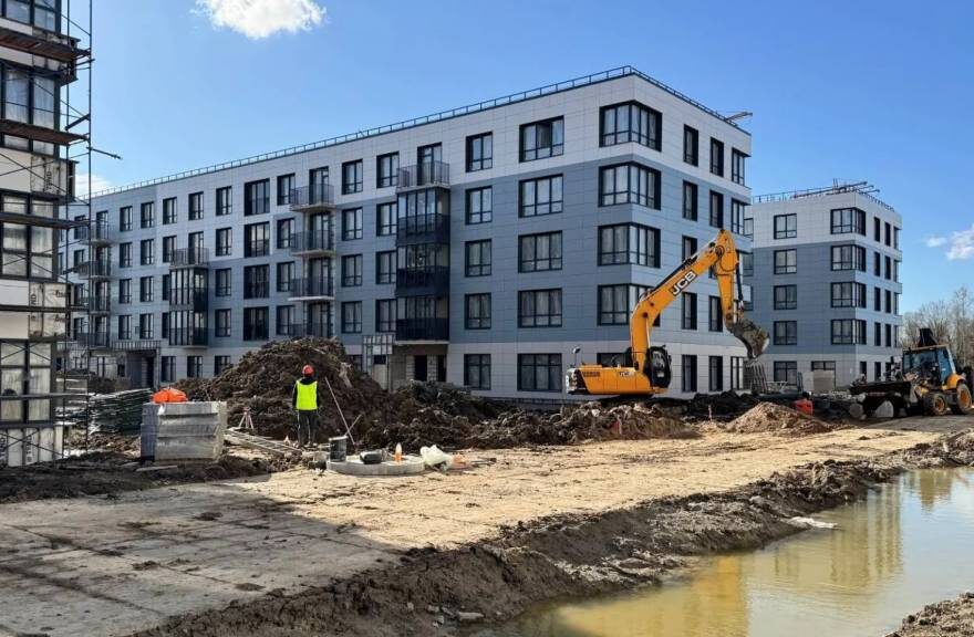     На фото ход строительства ЖК «Plus Пулковский» от ПСК