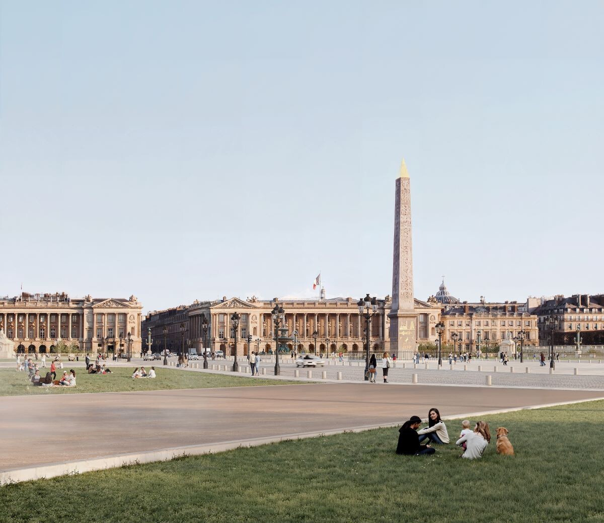 Вид на площадь Согласия после реконструкции
