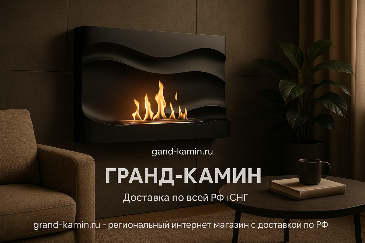    Как настенный биокамин Atlantic Wave превращает ваш дом в уютный оазис стиля и тепла Kamin