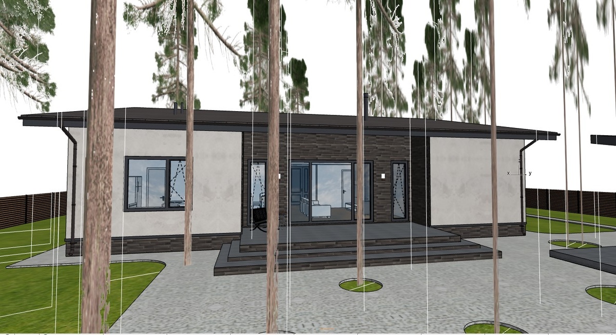 Скрин проекта одноэтажного дома