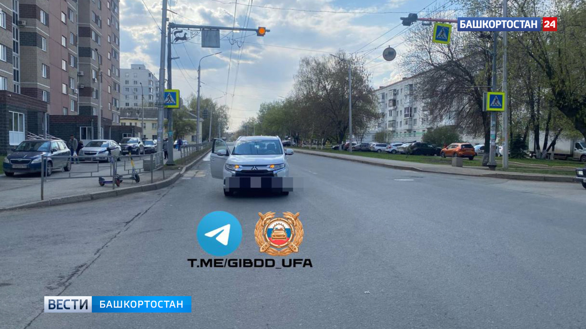    В Уфе водитель иномарки сбил школьника на пешеходном переходе