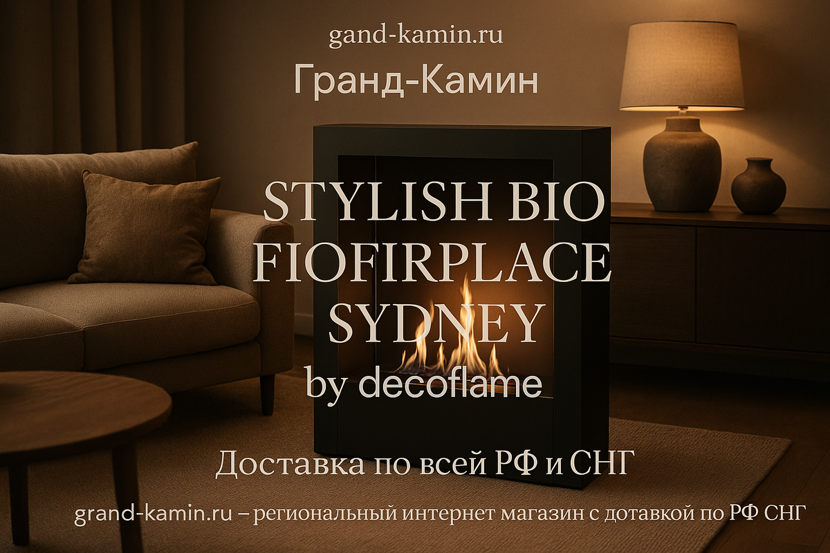    Биокамин Sydney: как преобразить интерьер и создать уют с этим стильным элементом декора Kamin