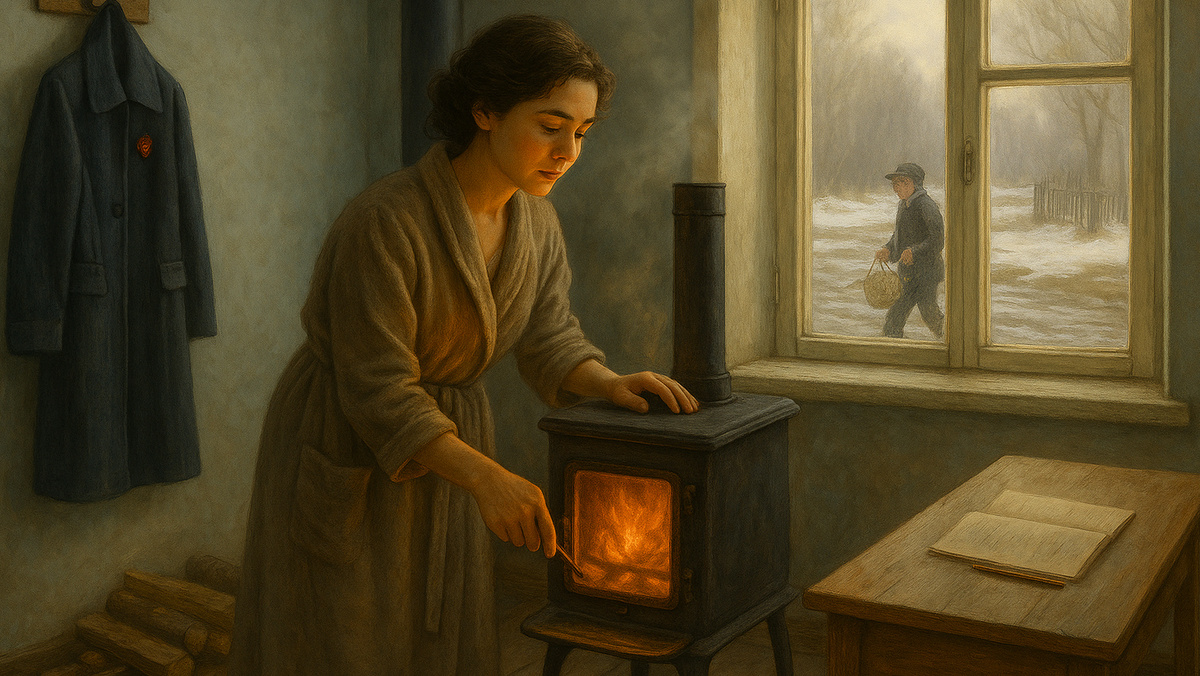 Светлана Михайловна до сих пор топит печку