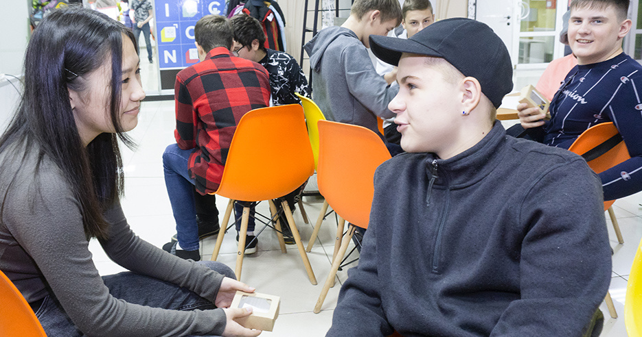 Студенты Компьютерной Академии Рубикон на тренинге по развитию Soft Skills.