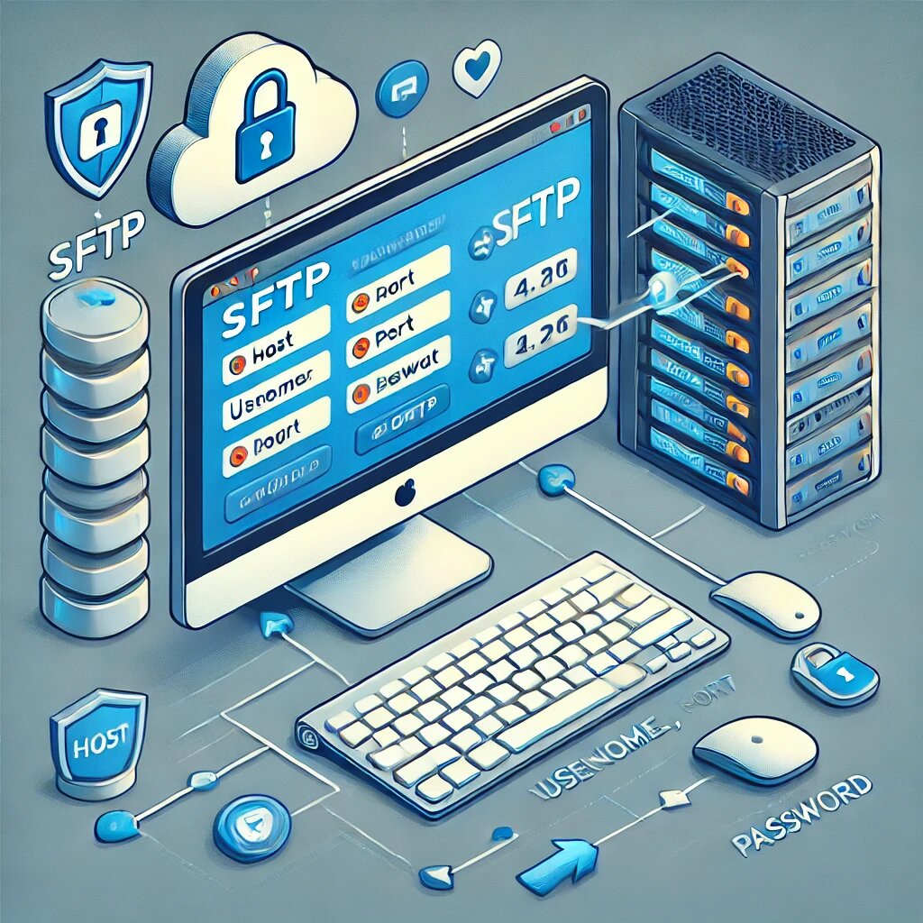 подключиться к серверу по протоколу SFTP