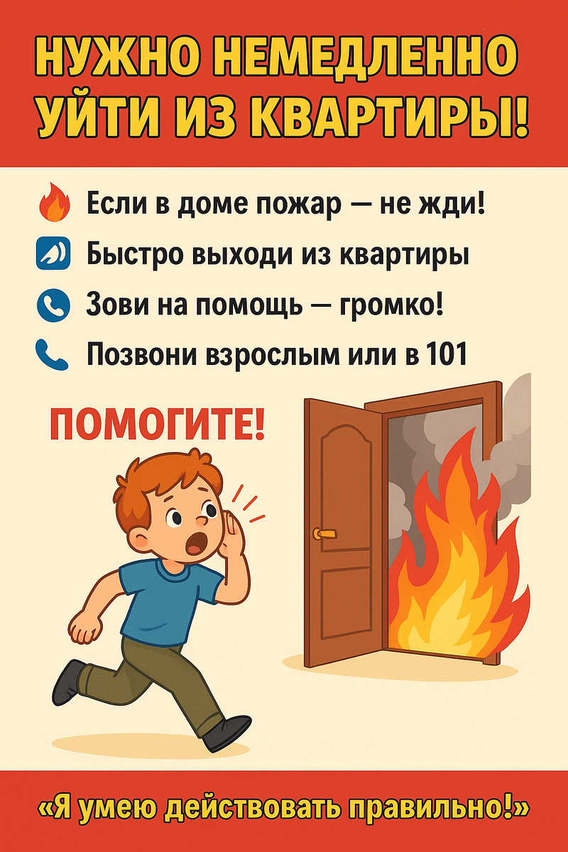 Плакаты с правилами пожарной безопасности