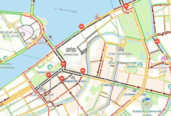    Фото: скриншот сервиса Яндекс.Пробки