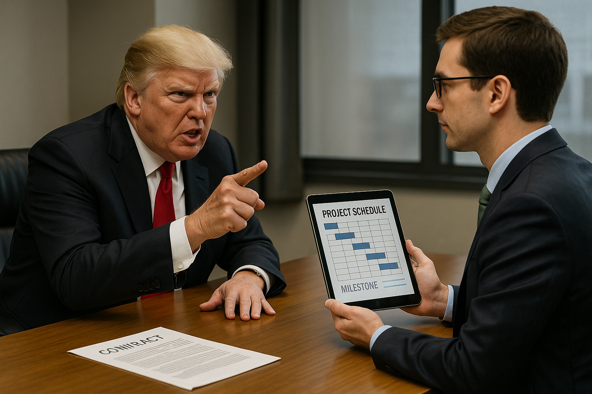 если заказчик начинает играть в Трампа