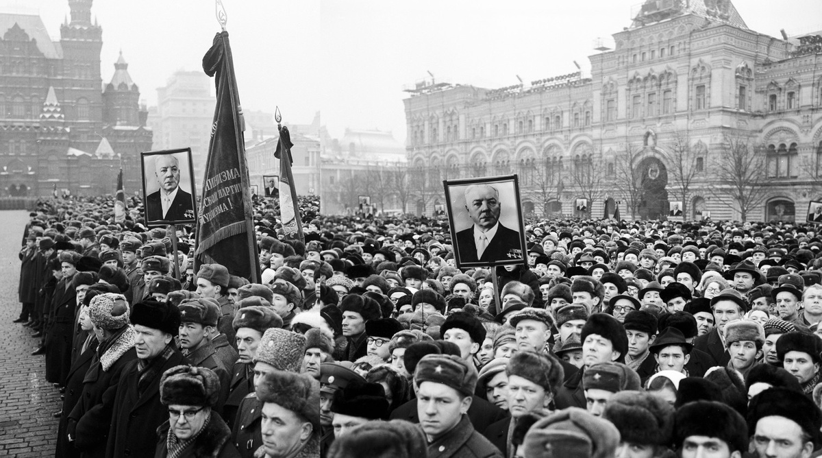 Траурный митинг памяти маршала Советского Союза Климента Ворошилова, 1969 год,
Михаил Кулешов/РИА «Новости»