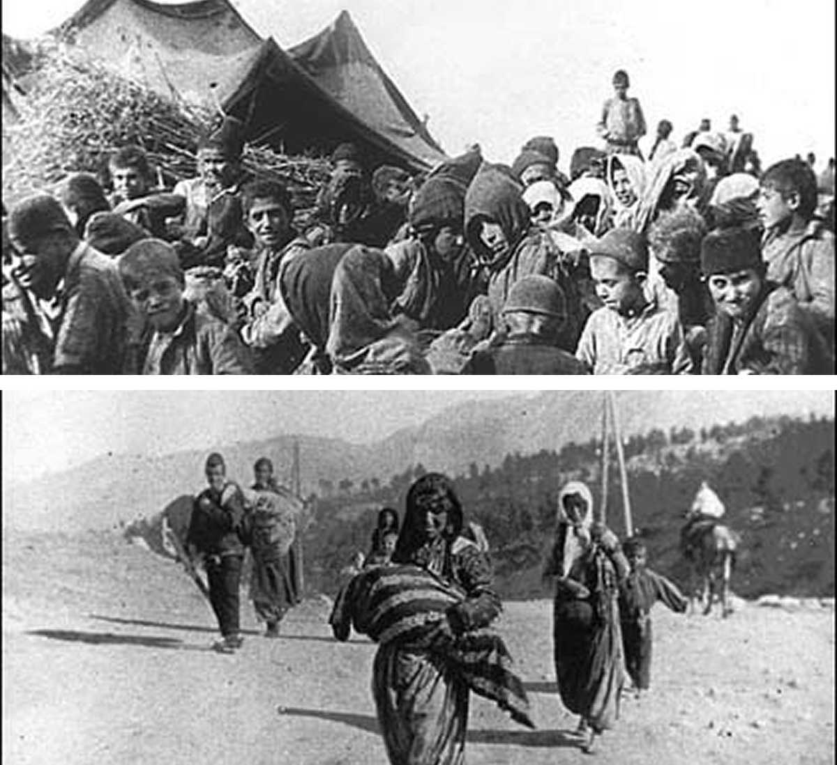 Осиротевшие армянские дети. Депортированные армяне. Фото А. Вегнера// http://www.genocide-museum.am/