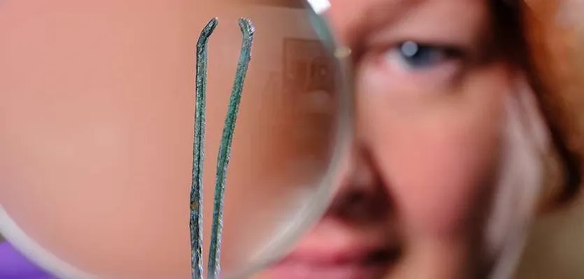 Пинцеты, найденные при раскопках в Роксетере