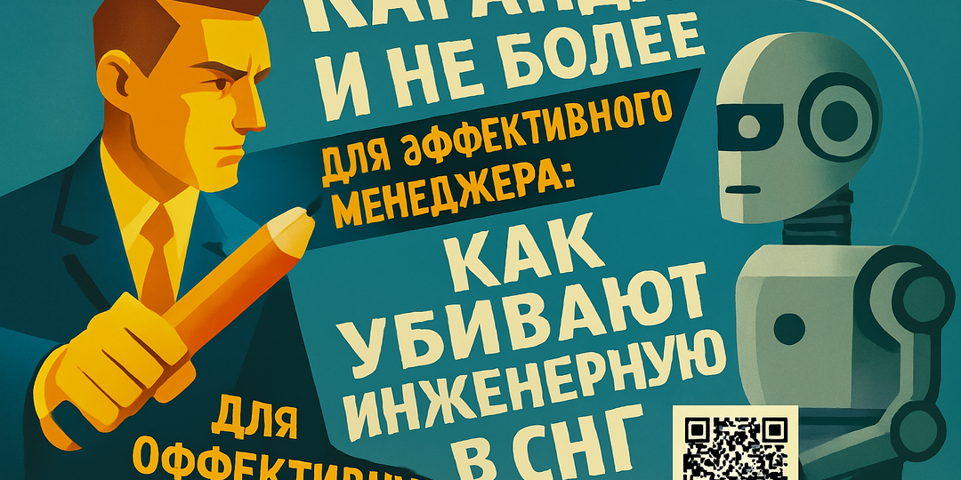 "Карандаш и не более" для эффективного менеджера: Как убивают инженерную мысль в СНГ