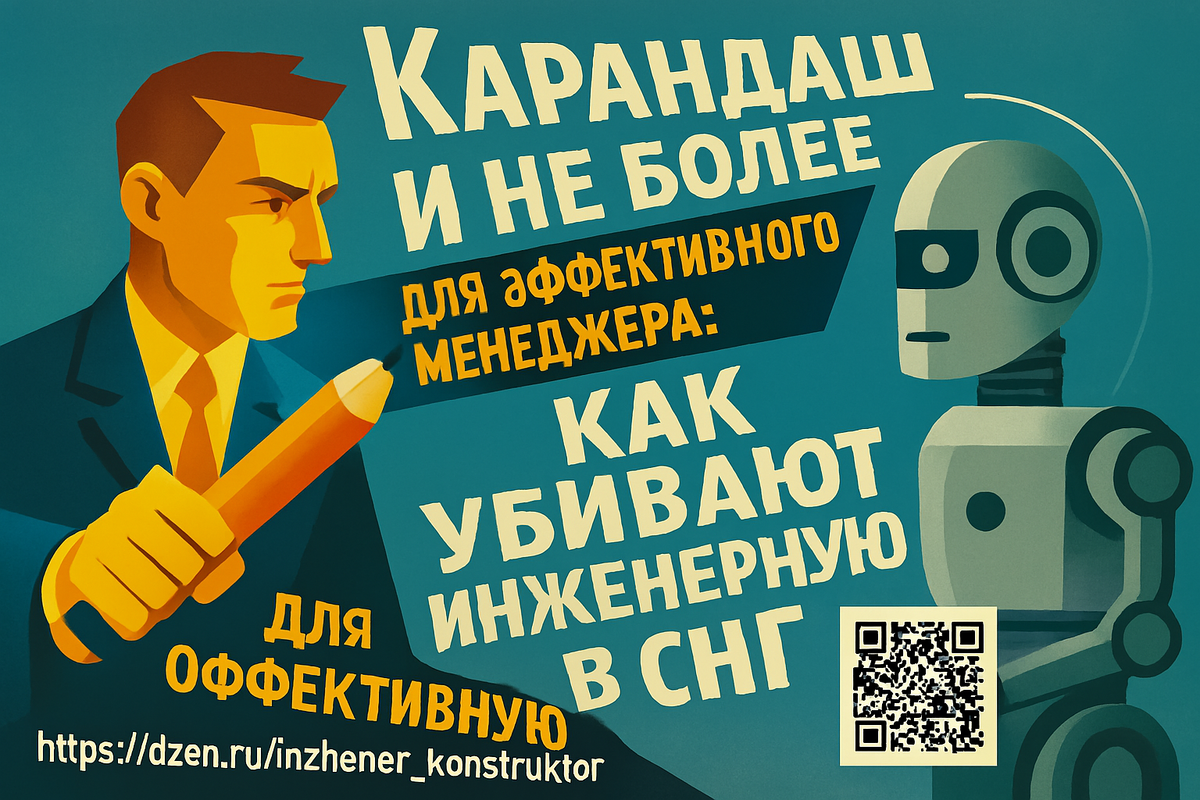 "Карандаш и не более" для Эффективного Менеджера: Как Убивают Инженерную Мысль в СНГ