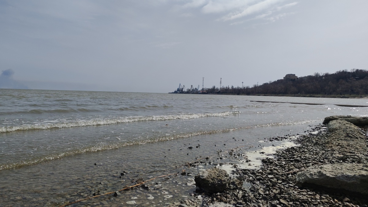 Азовское море в Таганроге 