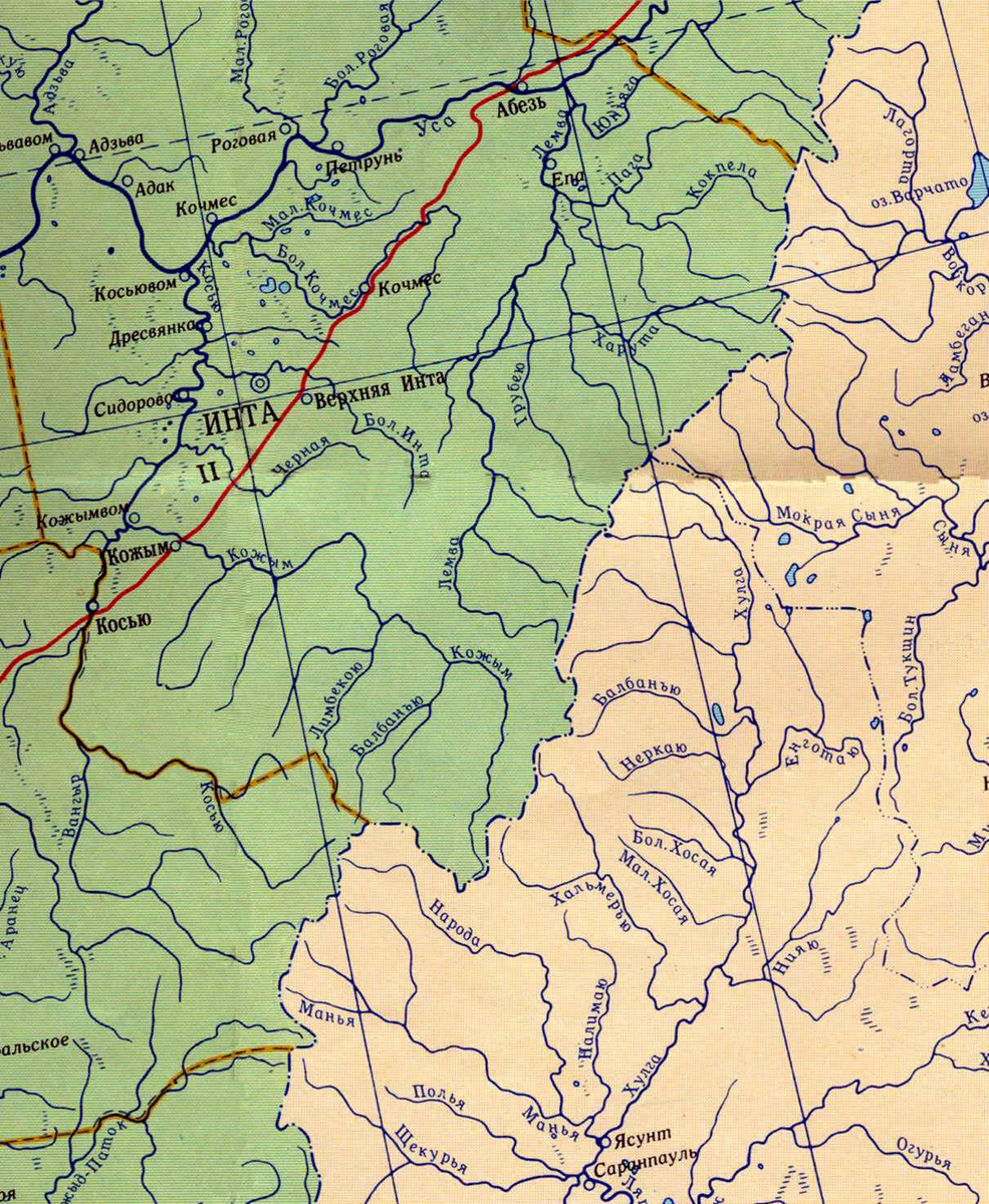  Обзорная карта района похода.