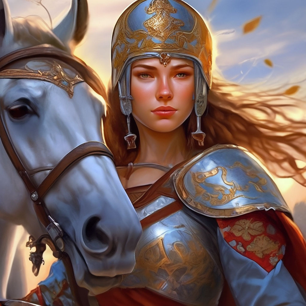 Русская богатырша. Из открытого источника