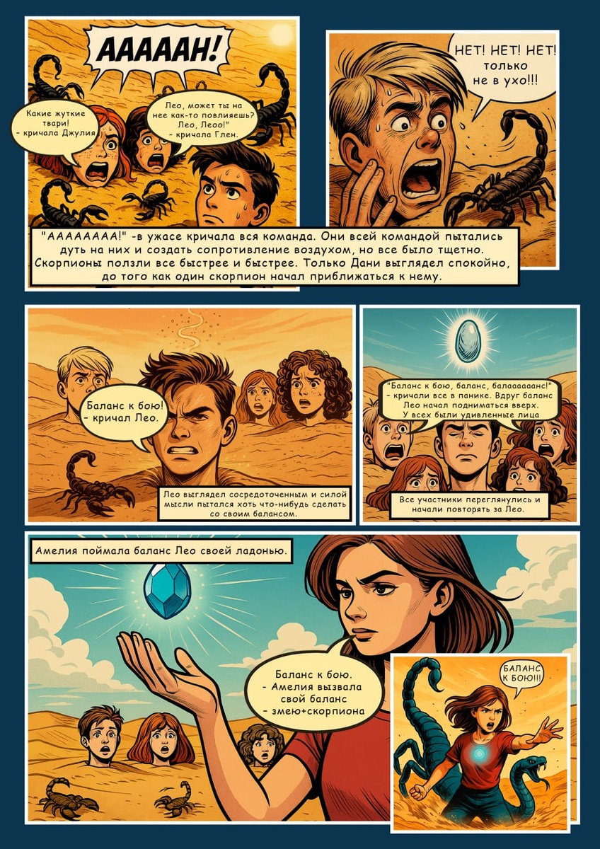 Одна из страниц комикса проекта Balance, этого заказчика мы нашли. На Авито и уже работаем третий год.